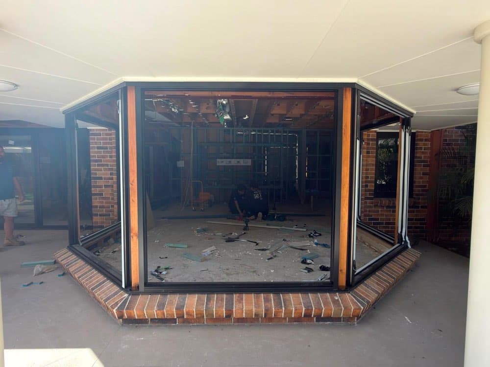 Bay Window Bifold Install, Brick House Renovation